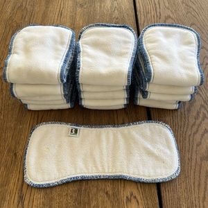 Best Bottom Stay Dry Bamboo Inserts size Large - ALL 16